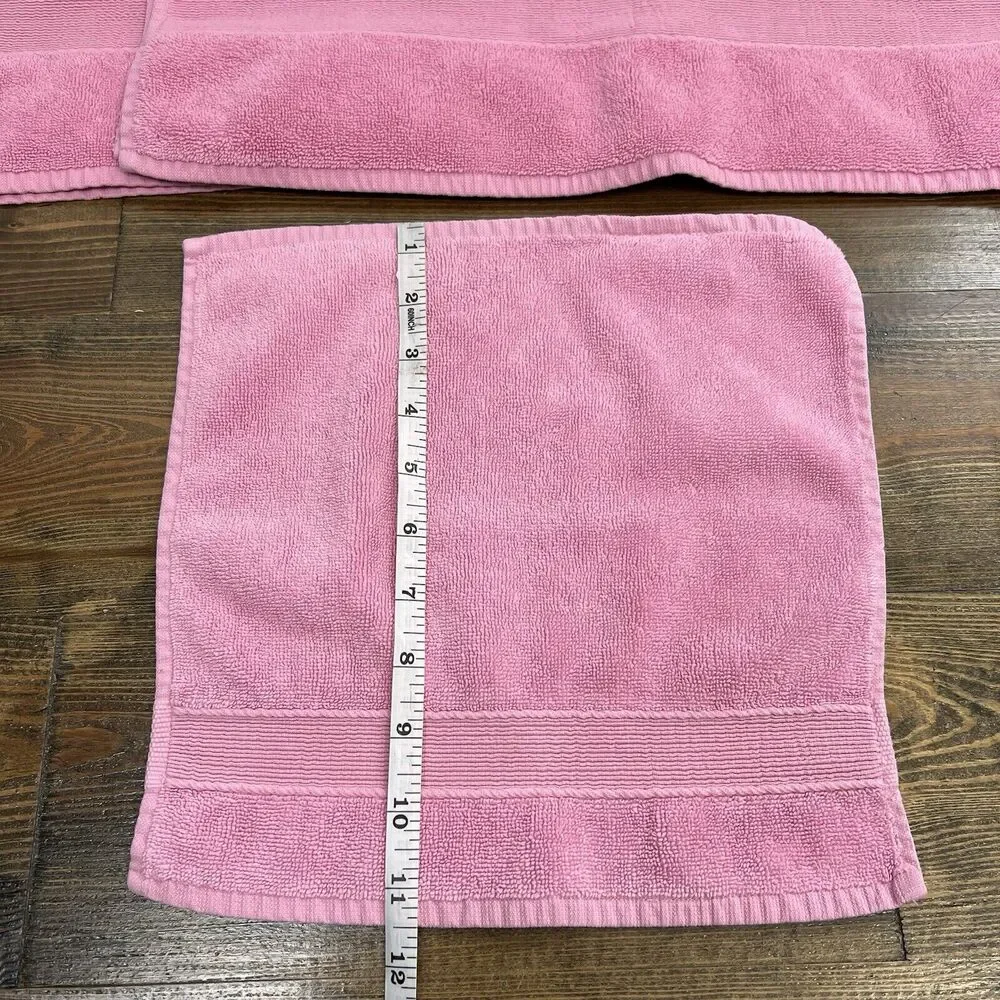 Pottery Barn Kids Towel Set 2 Hand Towel & 2 Wash Cloths Pink